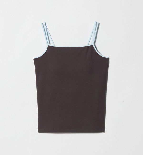 BEAUTY&YOUTH UNITED ARROWS「カラーパイピング 2ストラップ キャミソール」|Tシャツ・カットソー|DK.BROWN