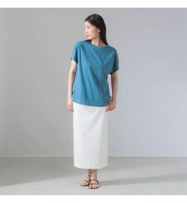 Demi-Luxe BEAMS 「ATON / スビンコットン キャップスリーブ Tシャツ」|Tシャツ・カットソー|