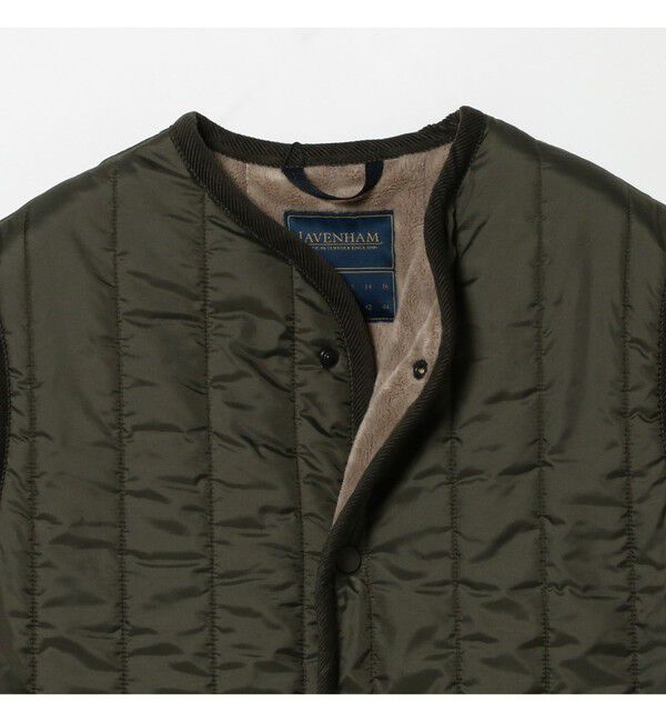 Ray BEAMS 「LAVENHAM / Longline Thornham Womens」|ダウンベスト・ベスト|