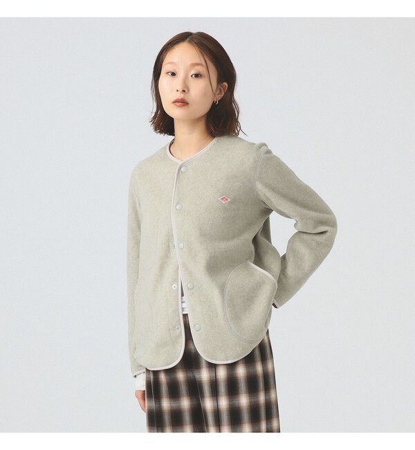 Ray BEAMS 「DANTON / FLEECE COLLARLESS JACKET」|ブルゾン・スタジャン|