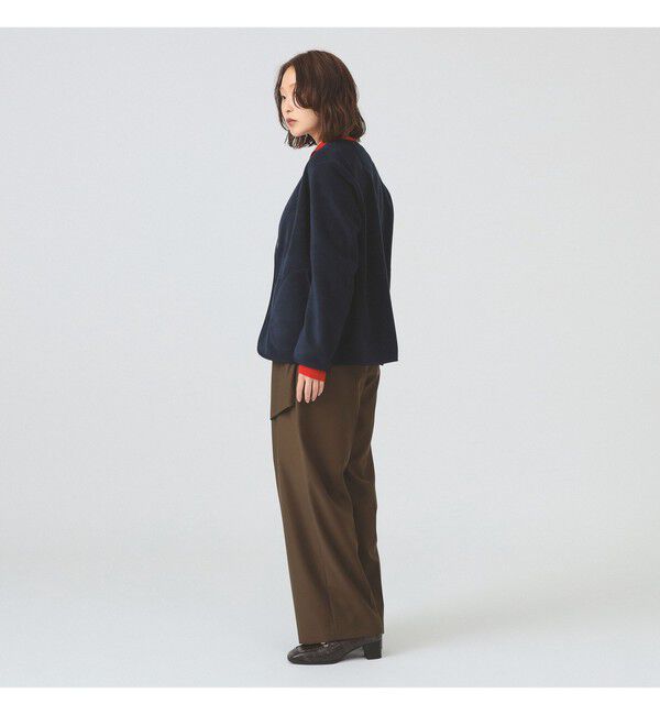 Ray BEAMS 「DANTON / FLEECE COLLARLESS JACKET」|ブルゾン・スタジャン|
