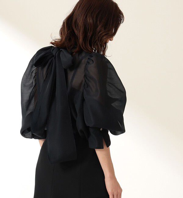 Demi-Luxe BEAMS 「オーガンジー リボンブラウス」|シャツ・ブラウス|