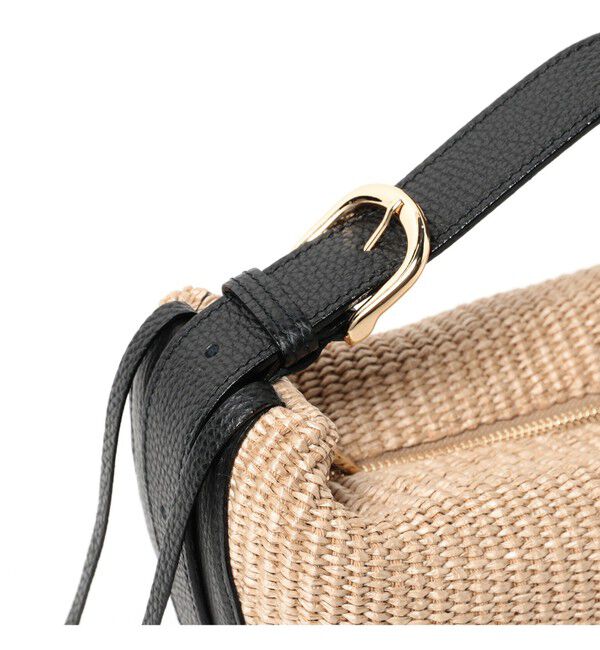 Demi-Luxe BEAMS 「VIOLAd&rsquo;ORO / ラフィア調 ムーンバッグ」|トートバッグ|