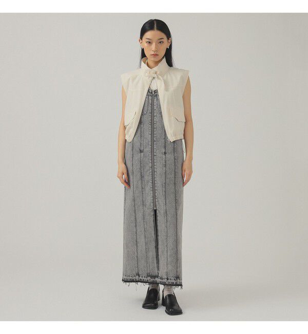 Ray BEAMS 「デニム ジップ タイト ワンピース」|ワンピース|