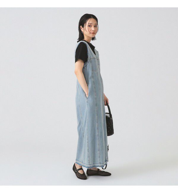 Ray BEAMS 「デニム ジップ タイト ワンピース」|ワンピース|