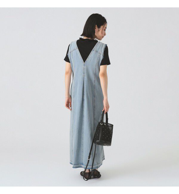 Ray BEAMS 「デニム ジップ タイト ワンピース」|ワンピース|