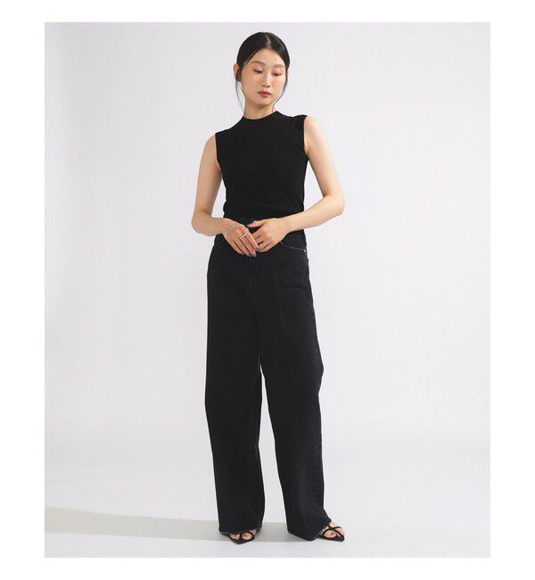 Demi-Luxe BEAMS 「【別注】upper hights / THE SISTER デニムパンツ LAMPBLACK」|デニム|