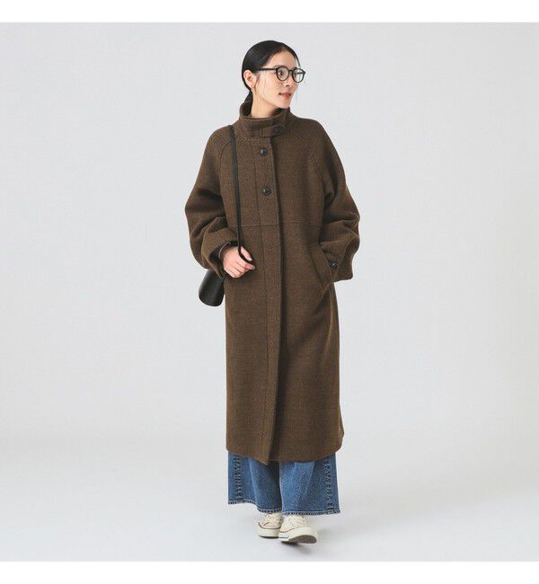 Ray BEAMS 「スタンドカラー シングル コート」|ダッフルコート|