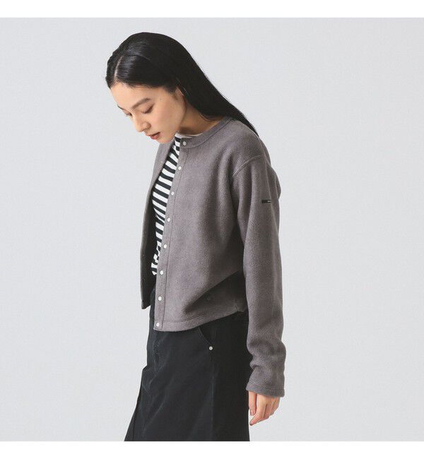 Ray BEAMS 「ORCIVAL / フリース クルーネック カーディガン」|カーディガン|TOP GREY