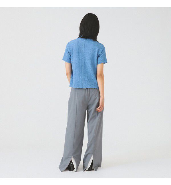 Ray BEAMS 「シュリンクメロー ジップ ポロ カーディガン」|カーディガン|