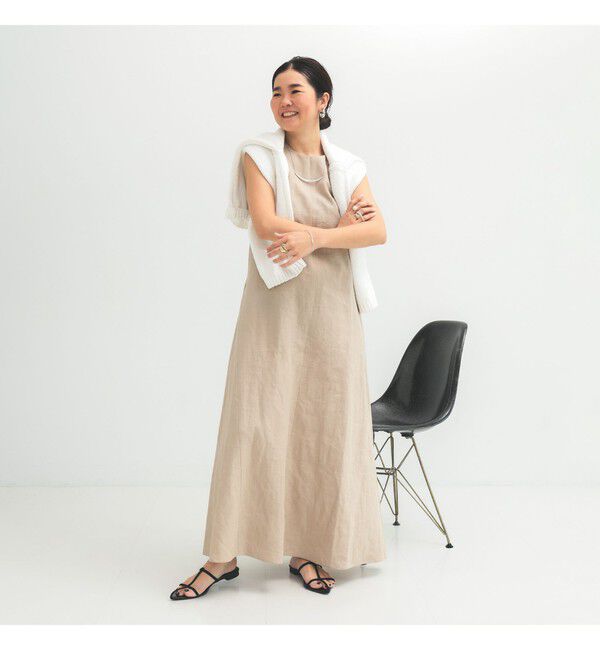 Demi-Luxe BEAMS 「シンプル リネン 2WAY ドレス .M」|ワンピース|