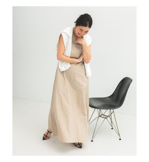 Demi-Luxe BEAMS 「シンプル リネン 2WAY ドレス .M」|ワンピース|