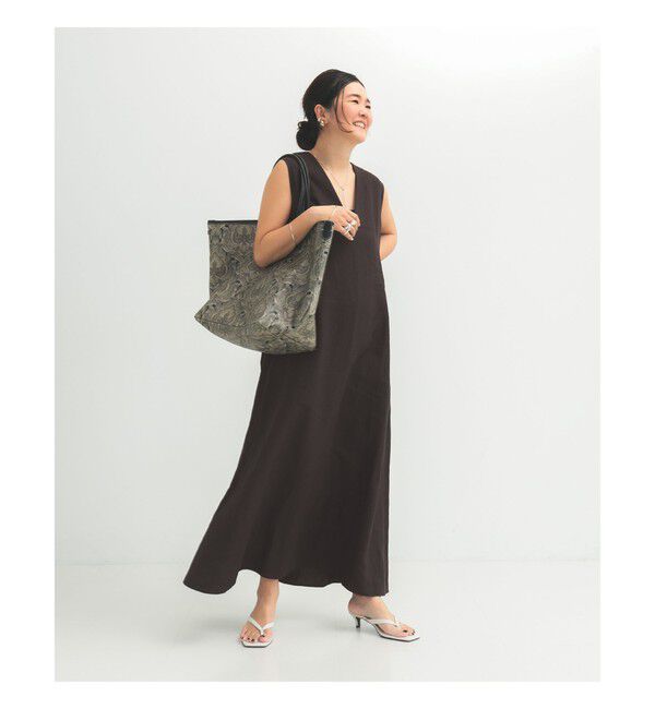 Demi-Luxe BEAMS 「シンプル リネン 2WAY ドレス .M」|ワンピース|