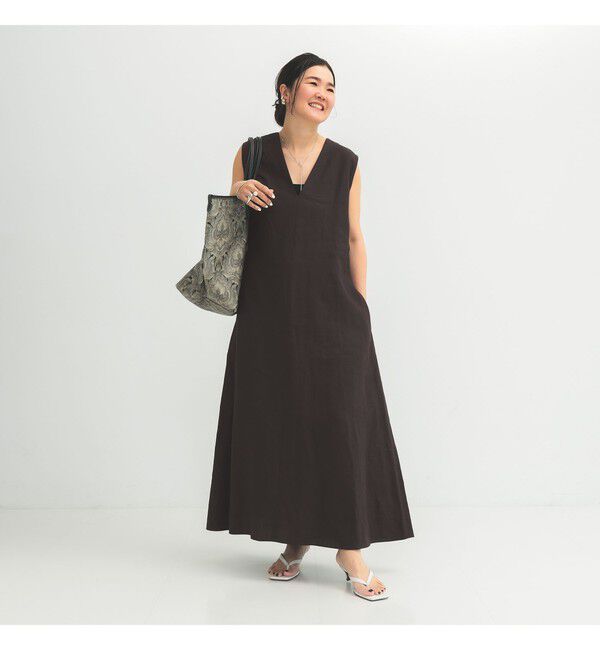 Demi-Luxe BEAMS 「シンプル リネン 2WAY ドレス .M」|ワンピース|
