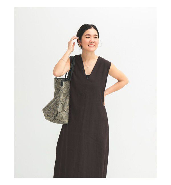 Demi-Luxe BEAMS 「シンプル リネン 2WAY ドレス .M」|ワンピース|