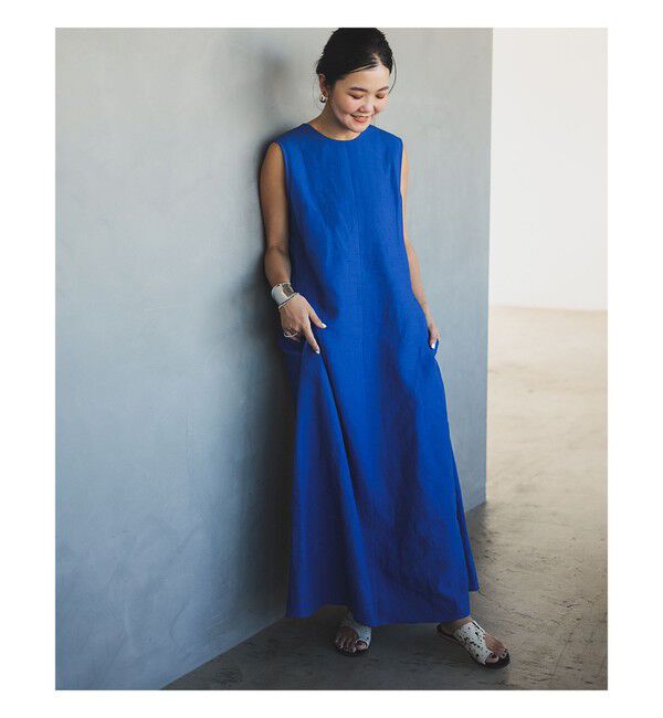 Demi-Luxe BEAMS 「シンプル リネン 2WAY ドレス .M」|ワンピース|