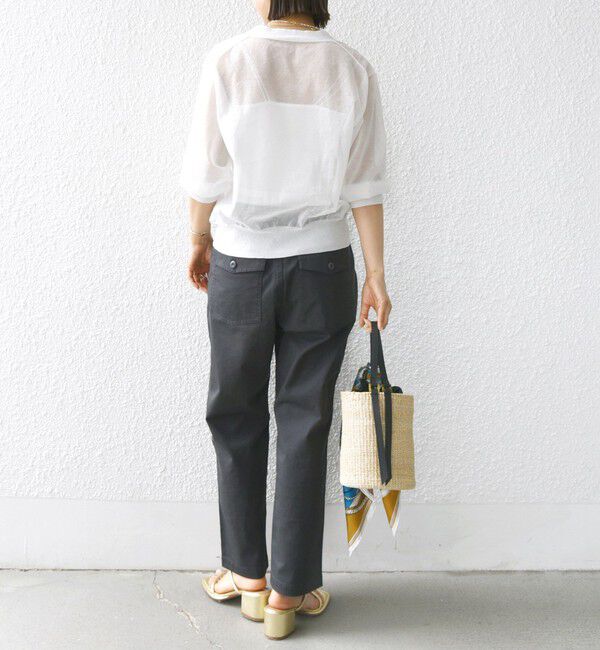 SHIPS for women「【WEB限定】ストレッチ ベーシック ベイカー パンツ」|その他|