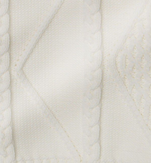 SHIPS「*SHIPS: 7ゲージ ケーブル編み Vネック ニット ベスト」|ベスト・ジレ|