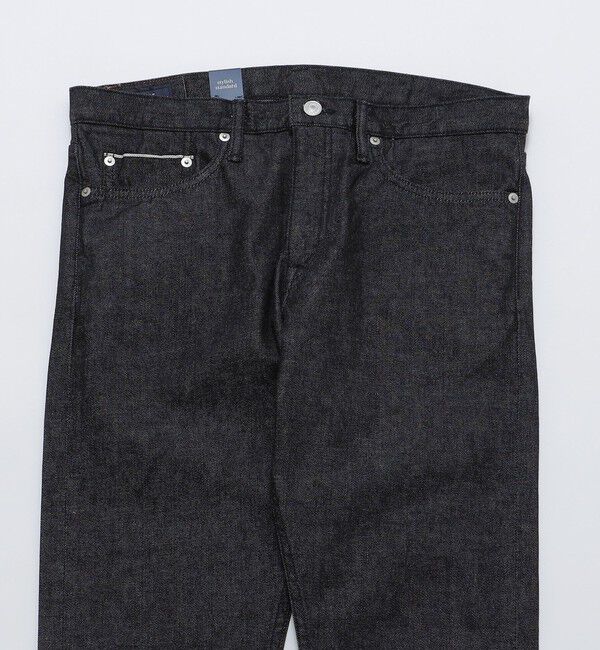 SHIPS「SHIPS: オイカワデニム セルビッチ 5ポケット デニム パンツ (ブラック)」|デニム|