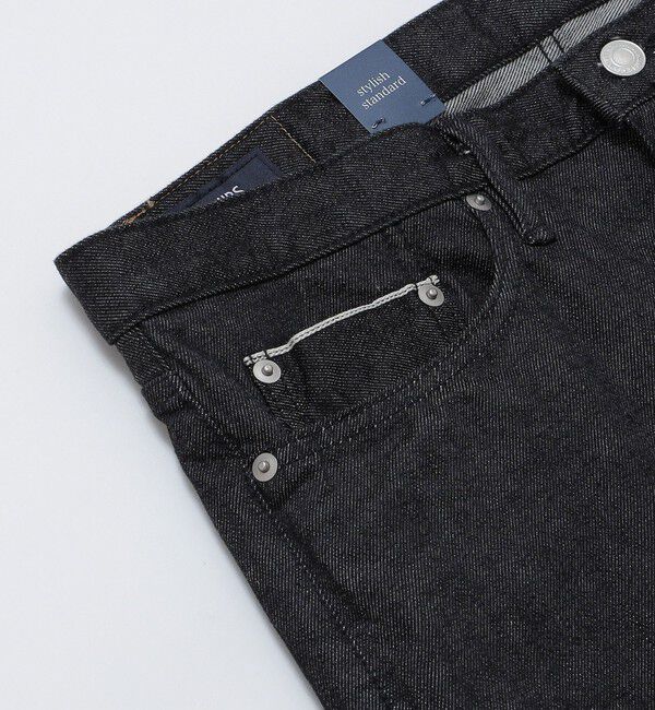 SHIPS「SHIPS: オイカワデニム セルビッチ 5ポケット デニム パンツ (ブラック)」|デニム|