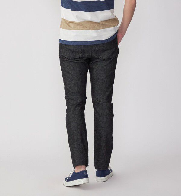 SHIPS「SHIPS: オイカワデニム セルビッチ 5ポケット デニム パンツ (ブラック)」|デニム|