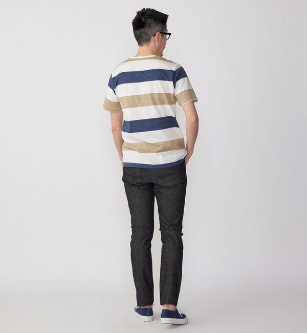 SHIPS「SHIPS: オイカワデニム セルビッチ 5ポケット デニム パンツ (ブラック)」|デニム|