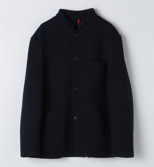 SHIPS「BATEAUX DE SHIPS: ボイルドウール スタンド ジャケット」|テーラードジャケット|ネイビー