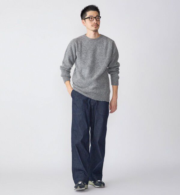SHIPS「SHIPS STANDARD: デニム ワイド トラウザーズ」|デニム|