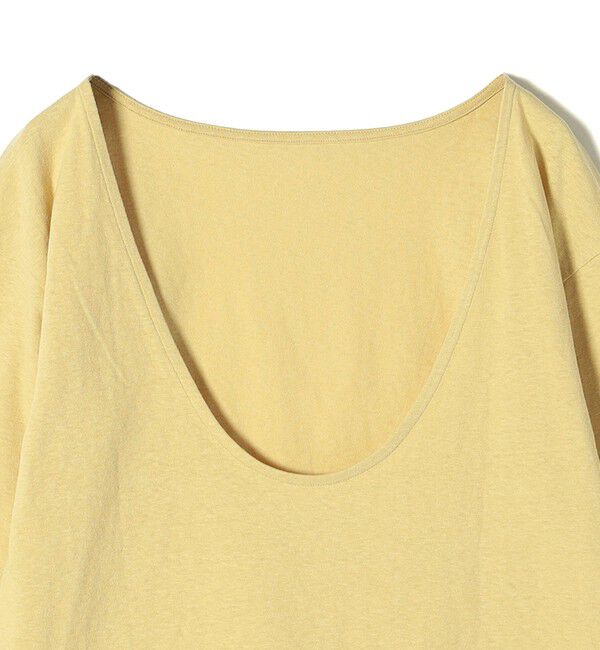 SHIPS for women「【SHIPS別注】onit:〈手洗い可能〉ラフィ 天竺 バック オープン ロング スリーブ◇」|Tシャツ・カットソー|