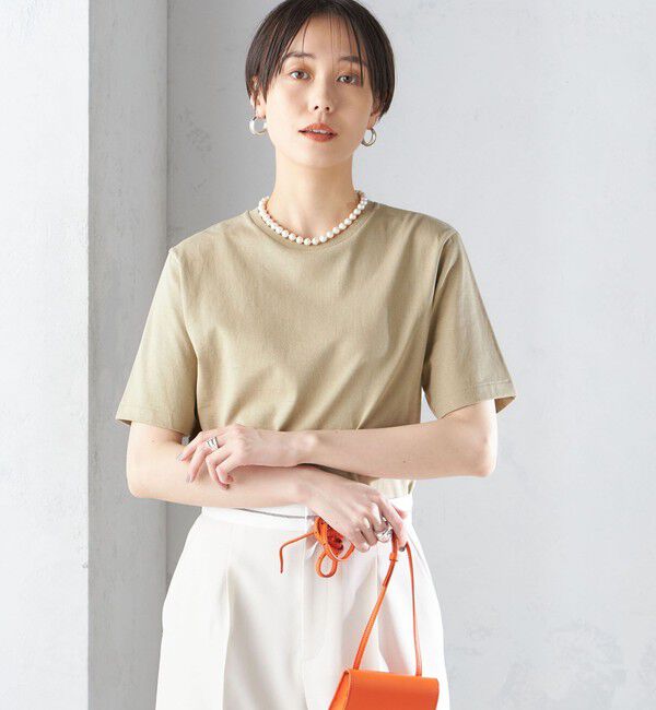 SHIPS for women「〈手洗い可能〉ベーシック TEE」|Tシャツ・カットソー|