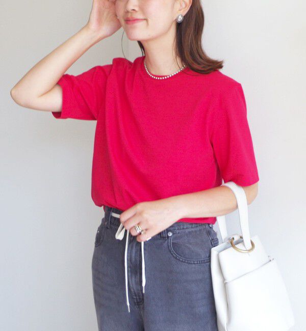 SHIPS for women「〈手洗い可能〉ベーシック TEE」|Tシャツ・カットソー|