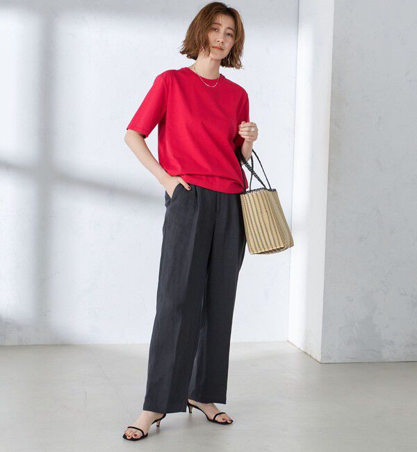 SHIPS for women「〈手洗い可能〉ベーシック TEE」|Tシャツ・カットソー|