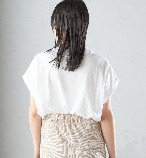 SHIPS for women「ローズペトール 半袖 プリント TEE」|Tシャツ・カットソー|