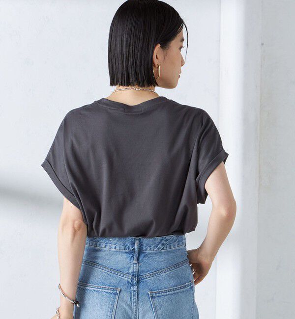 SHIPS for women「ローズペトール 半袖 プリント TEE」|Tシャツ・カットソー|