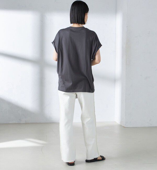 SHIPS for women「ローズペトール 半袖 プリント TEE」|Tシャツ・カットソー|