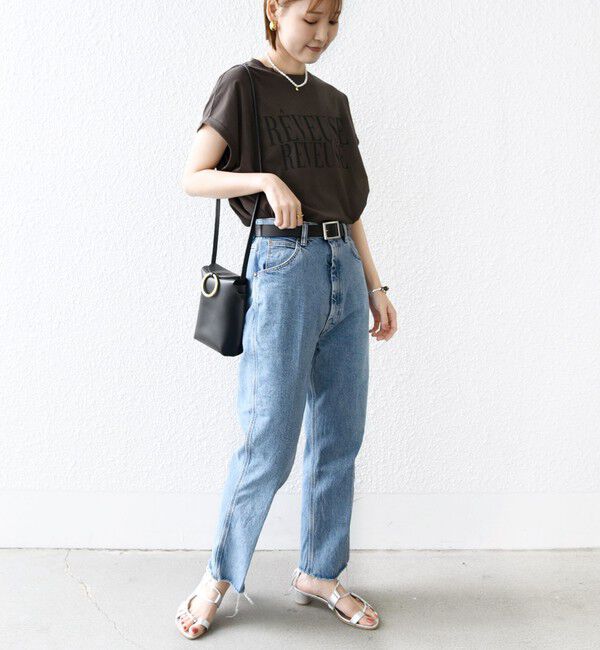 SHIPS for women「ローズペトール 半袖 プリント TEE」|Tシャツ・カットソー|