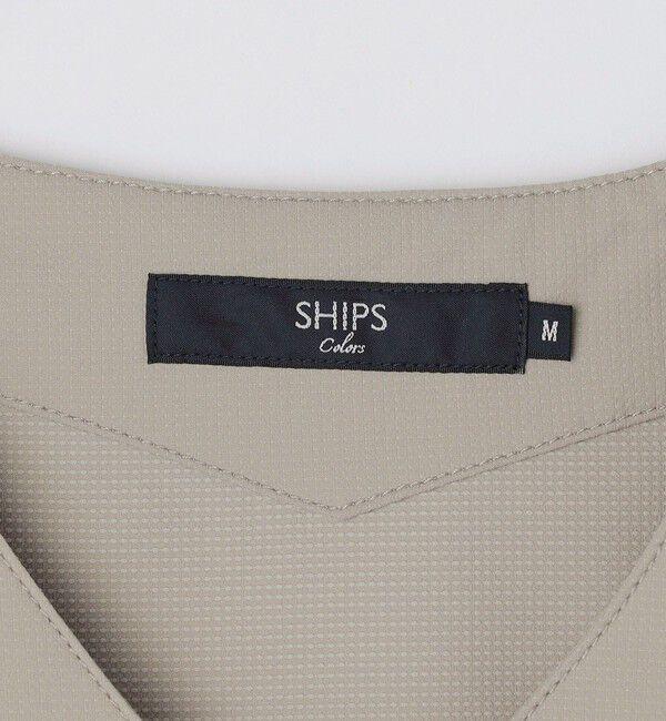 SHIPS Colors 「SHIPS Colors:〈洗濯機可能〉MoveFit(R) ノーカラー ショートスリーブ シャツ」|シャツ・ブラウス|