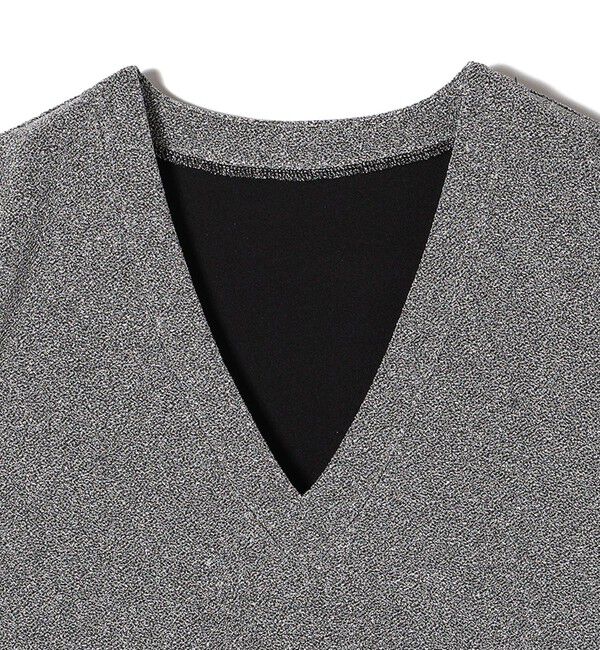 SHIPS Colors 「SHIPS Colors:〈手洗い可能〉ラメ スムース Vネック トップス◇」|その他|