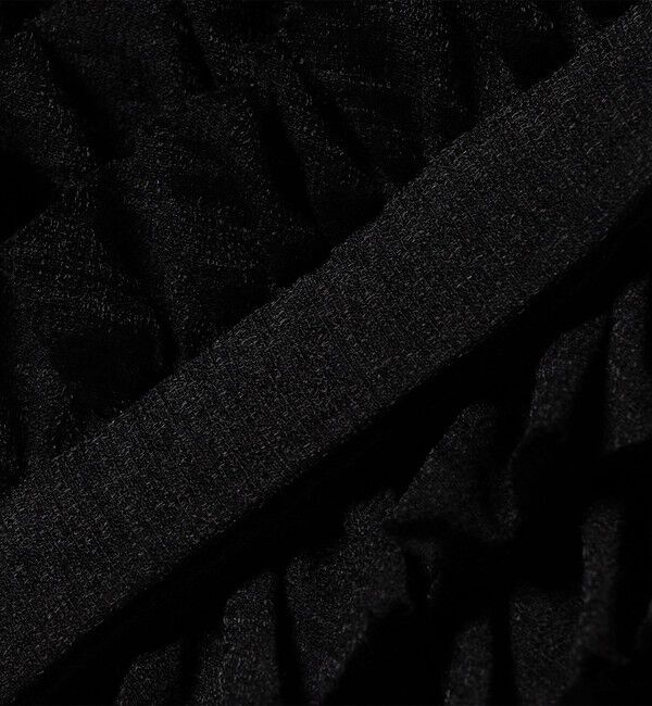 SHIPS for women「〈手洗い可能〉麻混 フロント フリル フレンチスリーブ ブラウス」|シャツ・ブラウス|