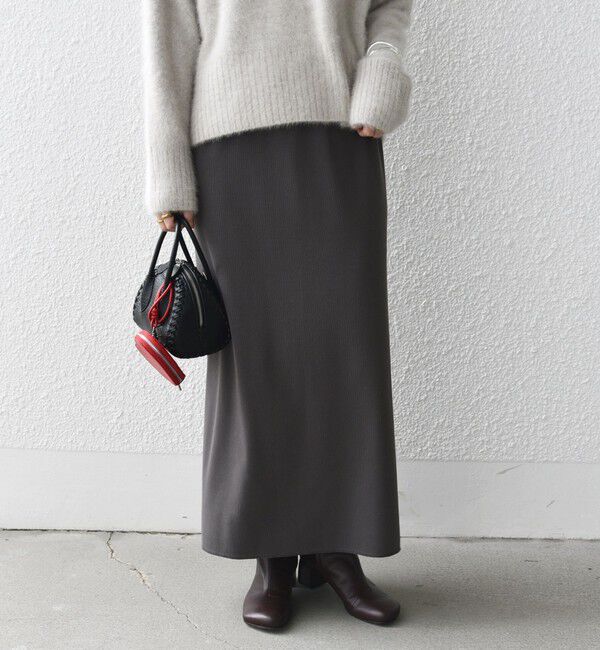 SHIPS for women「〈手洗い可能〉リブ ジャージー 2WAY ストレッチ スカート」|スカート|