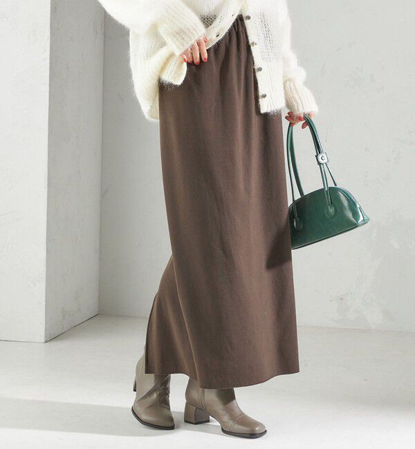 SHIPS for women「〈手洗い可能〉リブ ジャージー 2WAY ストレッチ スカート」|スカート|