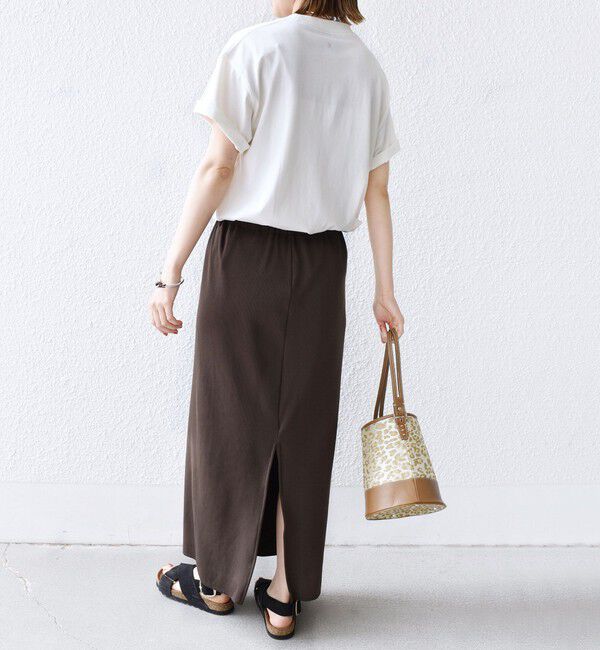 SHIPS for women「〈手洗い可能〉リブ ジャージー 2WAY ストレッチ スカート」|スカート|