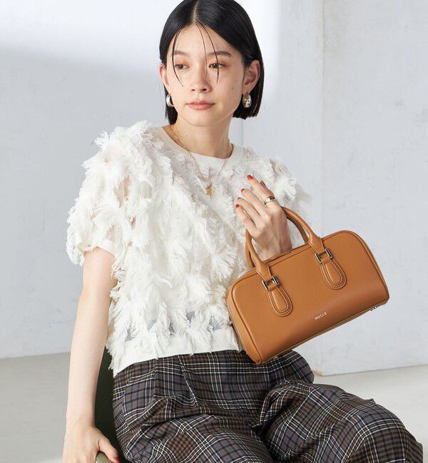 SHIPS for women「〈手洗い可能〉シアー フリンジ ジャカード プルオーバー」|ニット・セーター|