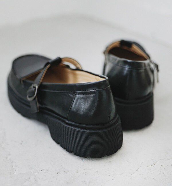 quaranciel「quaranciel: Tストラップ プラットフォーム ローファー」|ローファー|