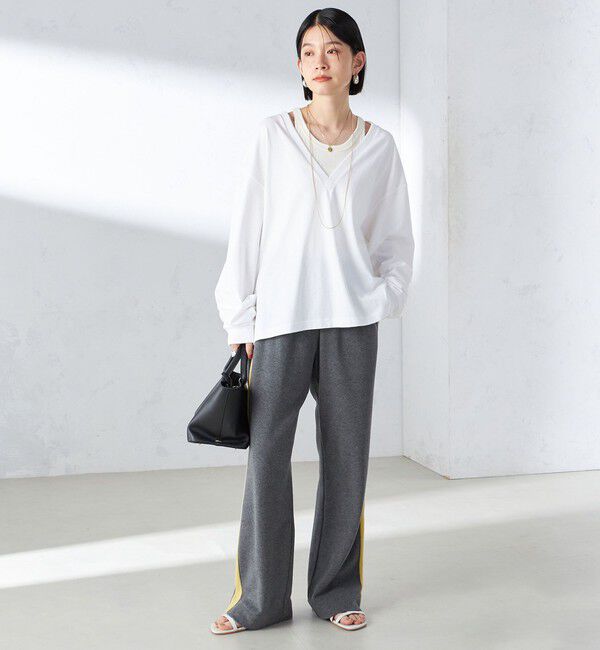 SHIPS for women「【SHIPS別注】onit:ライン イージー パンツ」|その他|