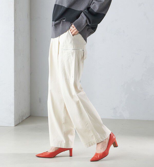 SHIPS for women「〈手洗い可能〉裾 ドロスト カーゴ パンツ 3」|カーゴ|