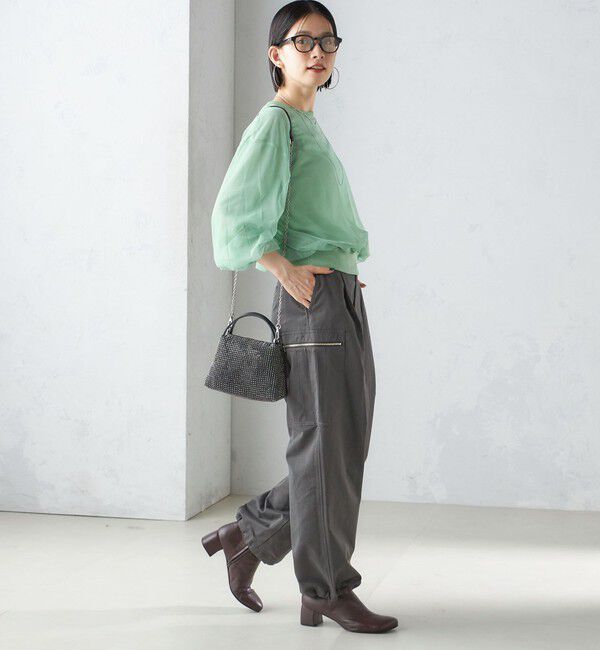 SHIPS for women「〈手洗い可能〉裾 ドロスト カーゴ パンツ 3」|カーゴ|