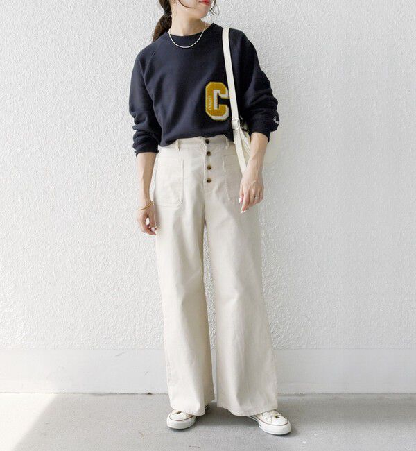 SHIPS any「SHIPS any:〈洗濯機可能〉コーデュロイ フロント ボタン セミワイド パンツ」|その他|