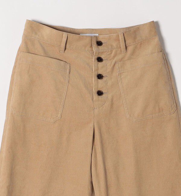 SHIPS any「SHIPS any:〈洗濯機可能〉コーデュロイ フロント ボタン セミワイド パンツ」|その他|