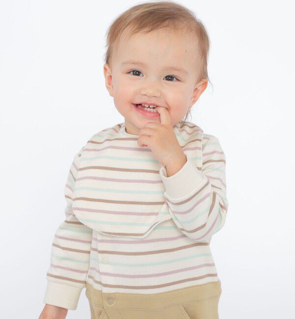 SHIPS KIDS「SHIPS KIDS:オーガニック コットン ボーダー スタイ」|スタイ|